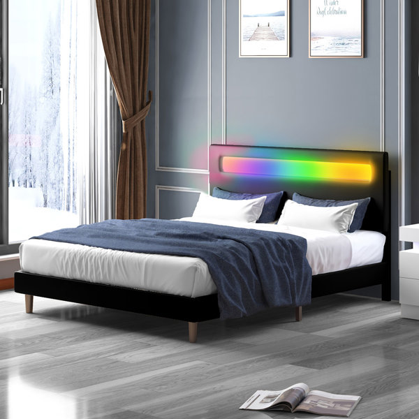 King size led deals bed